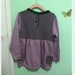 Girls Purple sweater dress
